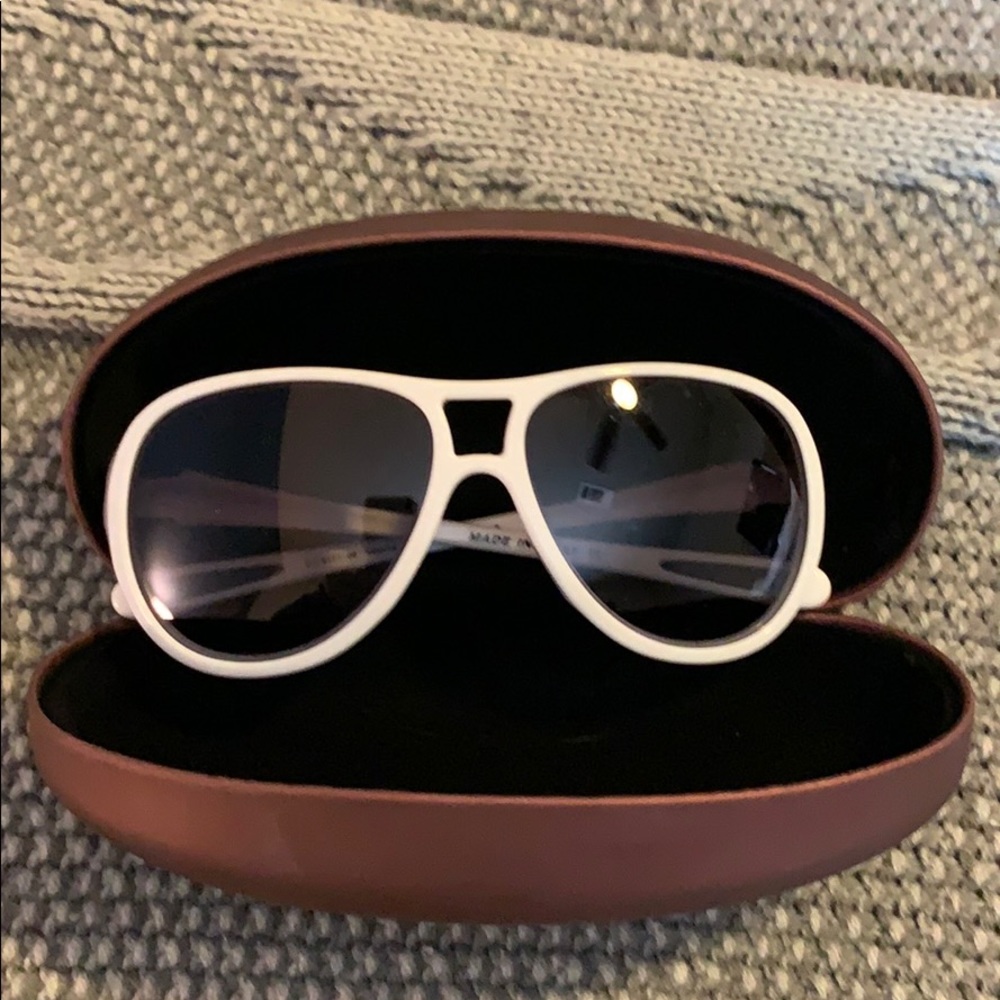 White Oakley sunglasses